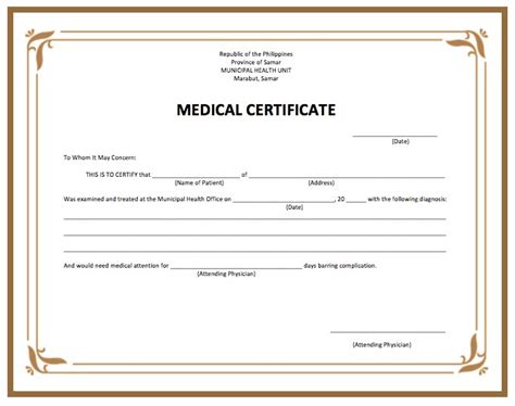 Medical Certificate Template | Certificate Templates | Free Word Templates