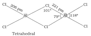 Draw the structures of BCl3NH3 and AlCl3 dimer