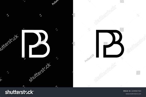 Initial Letter Pb Logo Design Template Stock Vector (Royalty Free ...