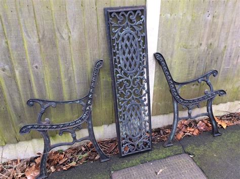 DECORATIVE CAST IRON BENCH ENDS AND BACK SUPPORT | in Dagenham, London ...