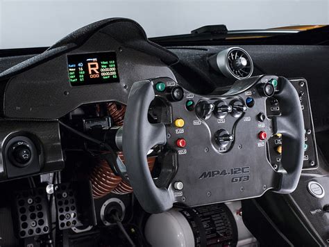 HD wallpaper: 12c, 2013, dash, gt3, interior, mclaren, steering ...