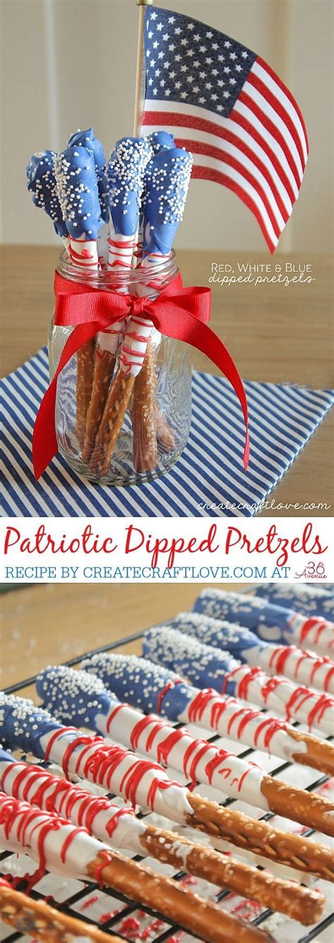 The 36th AVENUE | Fourth of July Dessert – Dipped Pretzels | 4th of ...