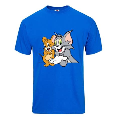 Tom & Jerry Retro T-shirt Blue Unisex – Kute Classics Clothing