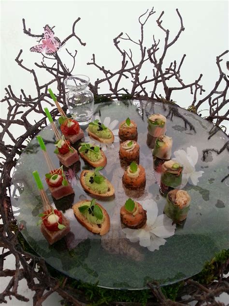 Nest stationery canapé | Appetizer presentation, Canape ideas, Canapes catering