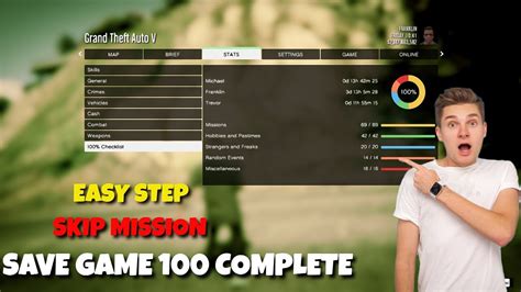 GTA 5 SAVE GAME 100 COMPLETE EASY STEP - YouTube