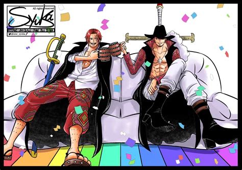 Shanks and Mihawk (One Piece) by Bobtsr on DeviantArt