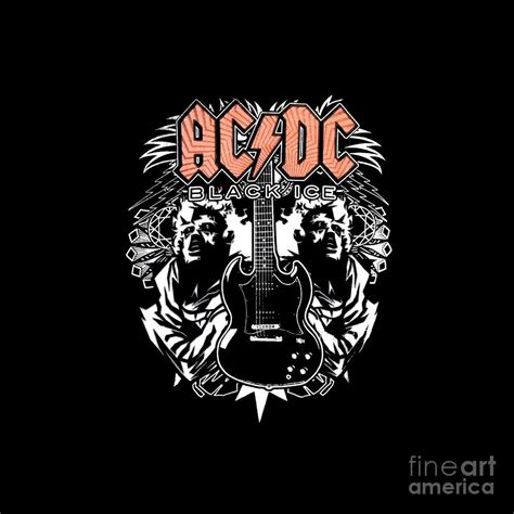 Best Clear Design of AC/DC band logo ACDC nongki #1 Mixed Media by John ...