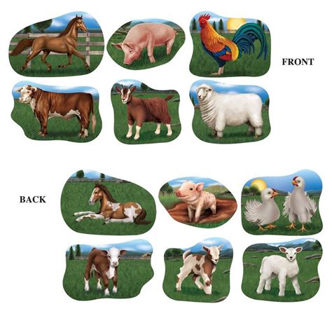 Farm Animal Cutouts (6/Pkg) | Animal cutouts, Farm animals, Animals