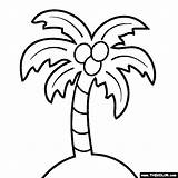 Palm Tree Coloring Page sketch template