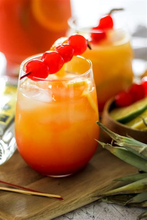 Tropical Rum Punch (+ Non-Alcoholic Punch Recipe) - The Seasoned Skillet