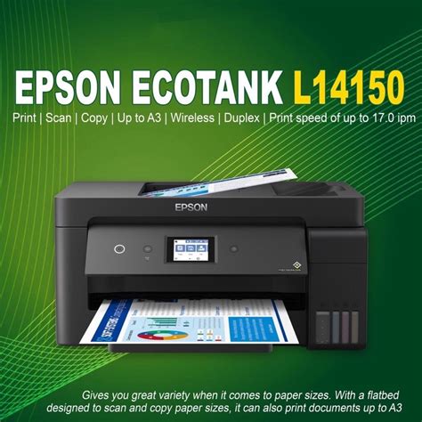 Epson EcoTank L14150 A3+ Wi-Fi Duplex Wide-Format All-in-One Ink Tank ...