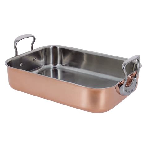 De Buyer Copper & Stainless Steel Roasting Tin | Sous Chef UK