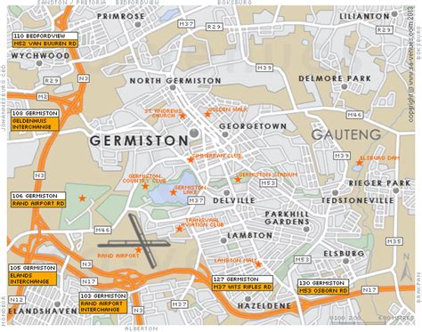 GERMISTON Map | Map, South africa travel, Travel south