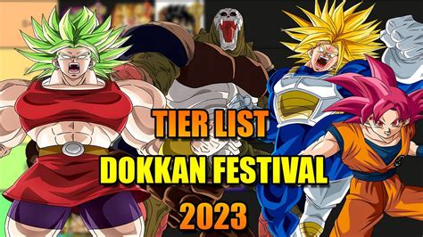 TIER LIST DOKKAN FESTIVAL 2023 SU DBZ DOKKAN BATTLE GLB/JAP - YouTube