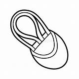 Coloring Book For Kids Rhythmic Gymnastic Half Toe Shoe Stock Vector  sketch template