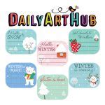 Winter Notes Clip Art Set – Daily Art Hub – Free Clip Art Everyday