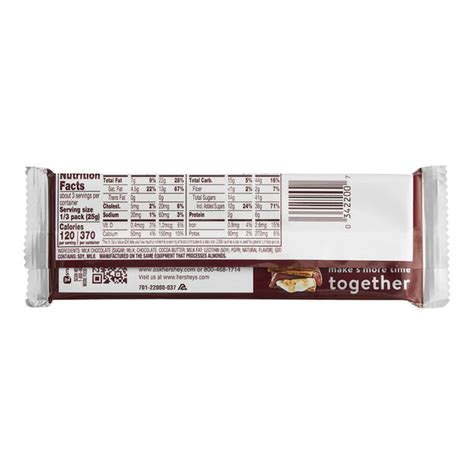 HERSHEY'S King Size Milk Chocolate Bar 2.6 oz. - 216/Case