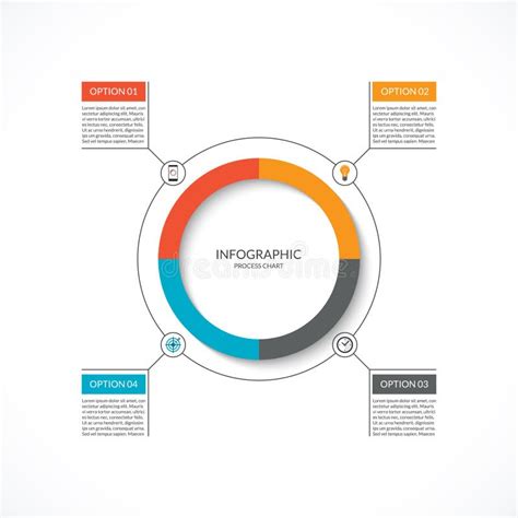 Infographic Cycle Diagram. Process Chart with 4 Options Stock ...