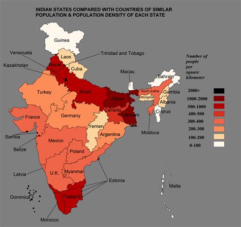 Population Density Map of India | India map, Ancient india map, Map