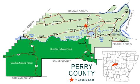 zz Perry County Map - Encyclopedia of Arkansas