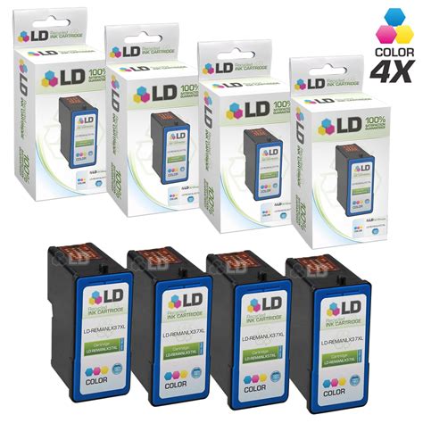 Remanufactured Lexmark 37XL / 18C2180 4PK High Yie Color Cartridges for ...