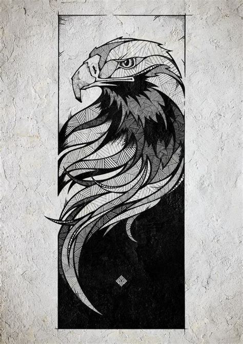 Eagle drawing, Geometric shapes art, People art