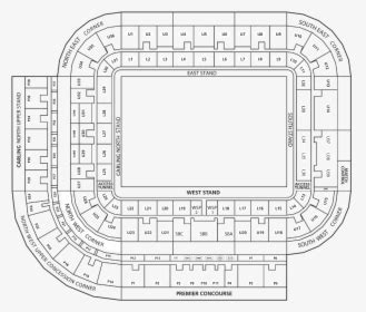 Stadium Of Light Map - Floor Plan, HD Png Download , Transparent Png ...