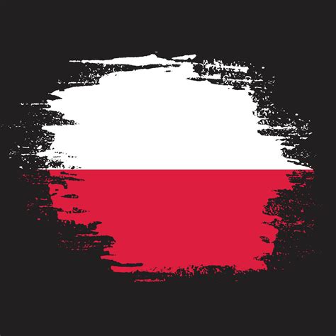 Poland hand paint colorful flag vector 16853536 Vector Art at Vecteezy