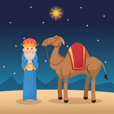 Premium Vector | Wise man cartoon with gift icon