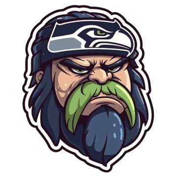 Mascot Logo For Seattle Seahawks Clipart Vector, Sticker Design With ...