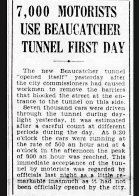 September 1, 1929: Beaucatcher Tunnel Opens - Asheville Museum of History