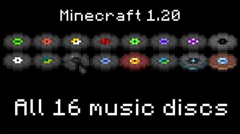 Minecraft - All Music Discs (Included 1.20) in 2024 | Minecraft music ...