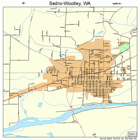 Sedro-Woolley Washington Street Map 5363210