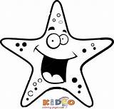 Printable Starfish Coloring Page  Word Searches sketch template