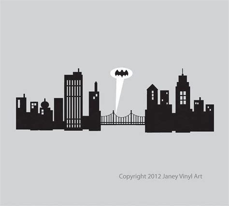 Gotham City Skyline Silhouette