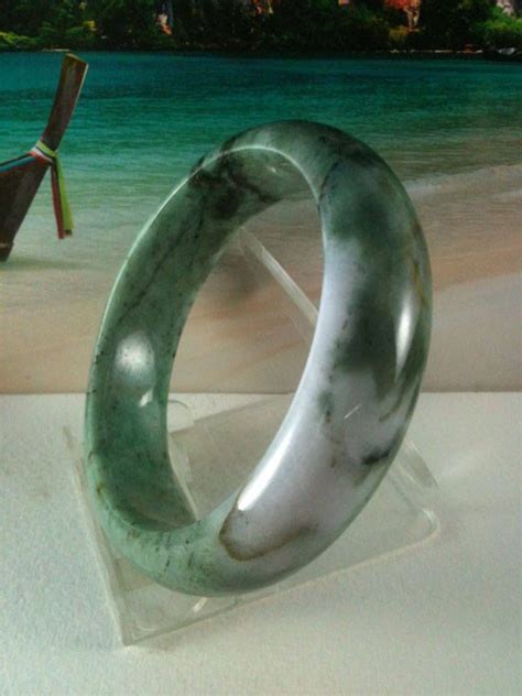 Myanmar Jade Bracelet Natural Burma Jade Bangle Size 58 by JSiamShop on ...