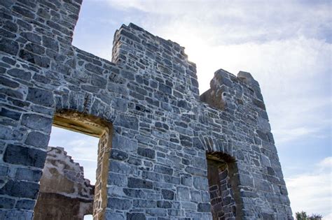 British Fort at Crown Point Stock Image - Image of landscape, wall ...