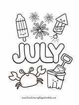 July Coloring Pages  Cute For Kids sketch template