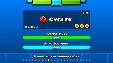 Cycles 100% All Coins | GD Main Levels - YouTube