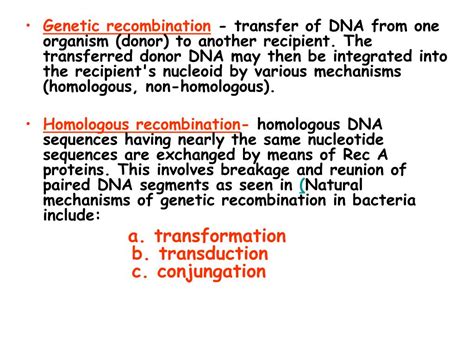 PPT - Genetic Transfer & Recombination In Bacteria PowerPoint ...