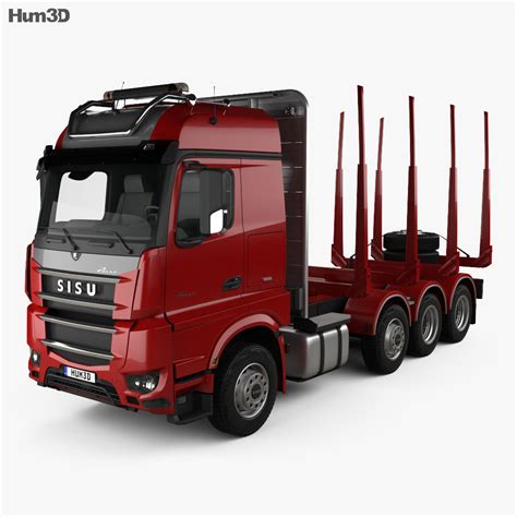 Sisu Polar Timber Truck 2014 3D model - Hum3D