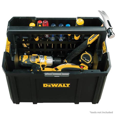 DeWALT DWST17809 TSTAK Heavy Duty Tool Storage Open Tote w / Folding Handle