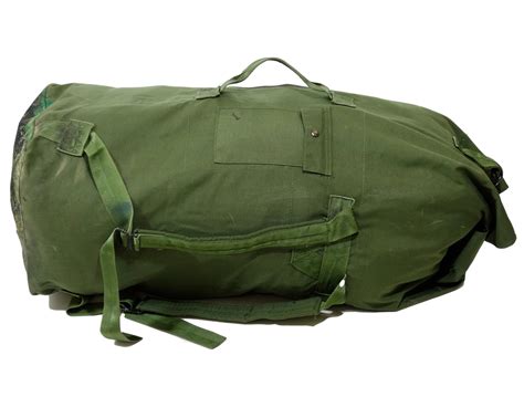 US Army Surplus Large Duffle Bag With Shoulder Straps Carrying Handle ...