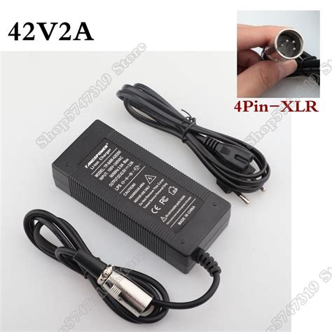 36V 42V 2A Electric Bicycle Lithium Battery Charger for 36V Lithium ...