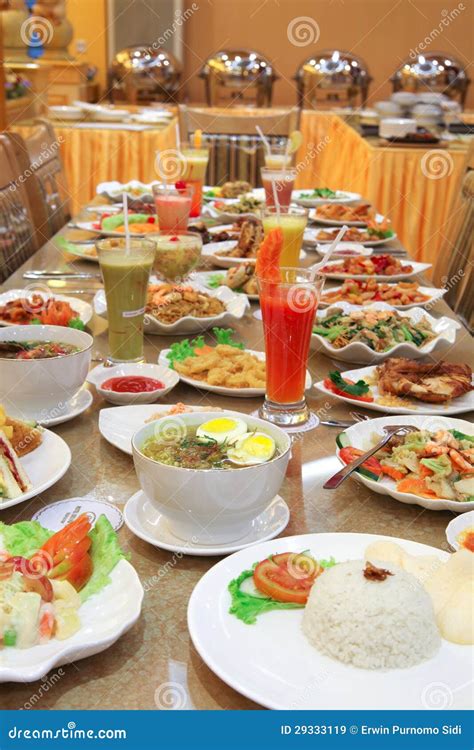 A lot of food on the table stock image. Image of hotel - 29333119