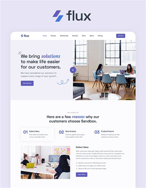 Flux - IT company HTML5 Responsive Website Template