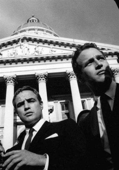 Marlon Brando and Paul Newman. | Marlon brando, Paul newman, Marlon