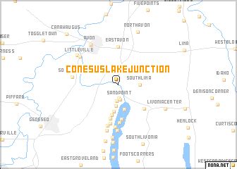 Conesus Lake Junction (United States - USA) map - nona.net