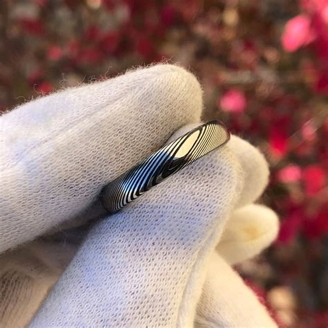 Damascus Steel Ring Damascus Ring Custom Wedding Bands | Etsy