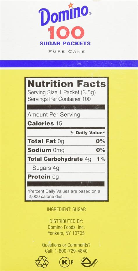 Splenda Sugar Packets Nutrition Facts | Besto Blog